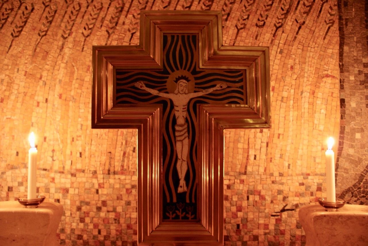 Detail inside a chappel of Skogskyrkogården, Sweden
