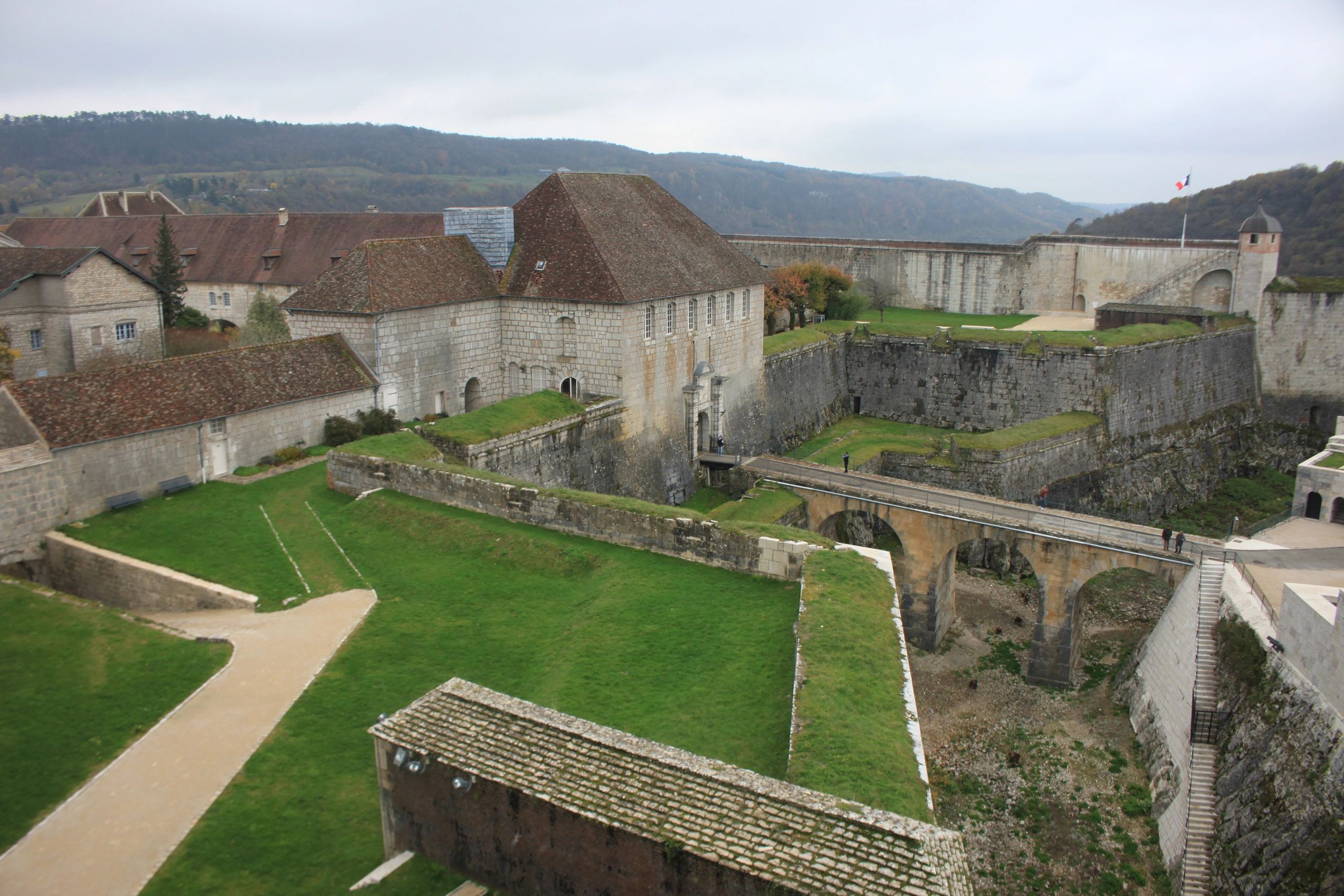 Besançon Citadel - Vauban fortress listed as a UNESCO World Heritage Site