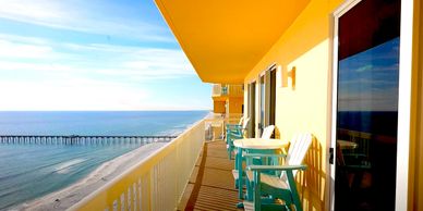 Calypso 1709 is a 2 bedroom 2 bath condo in Calypso tower 1 in Panama City Beach Florida