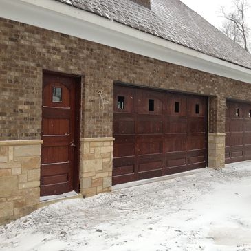 Custom brick garages 