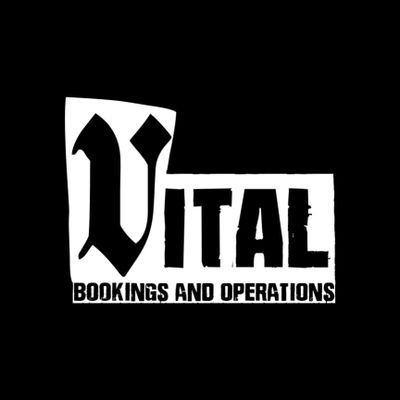 Logo for Vital Bookings and Operations in bold black and white.