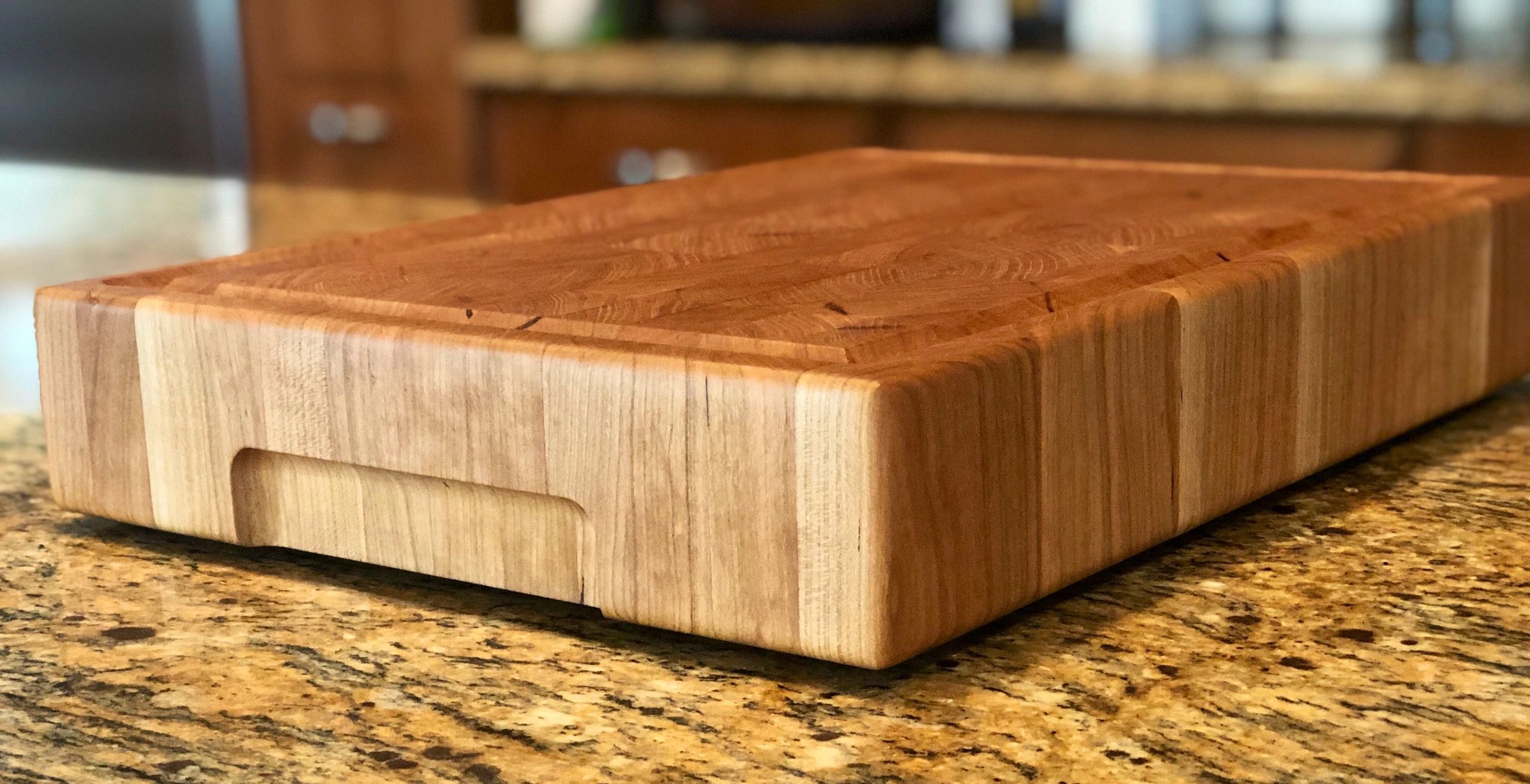 Cherry end-grain cutting board