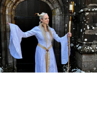 Eileen Budd poses as ghost in storytelling event at Voicefest at Brechin Cathedral