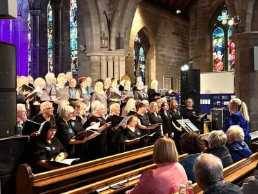 Community Choir, The Noteables perform at Brechin Cathedral for Voicefest.