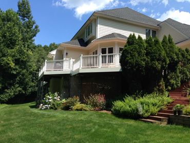 New raised deck.