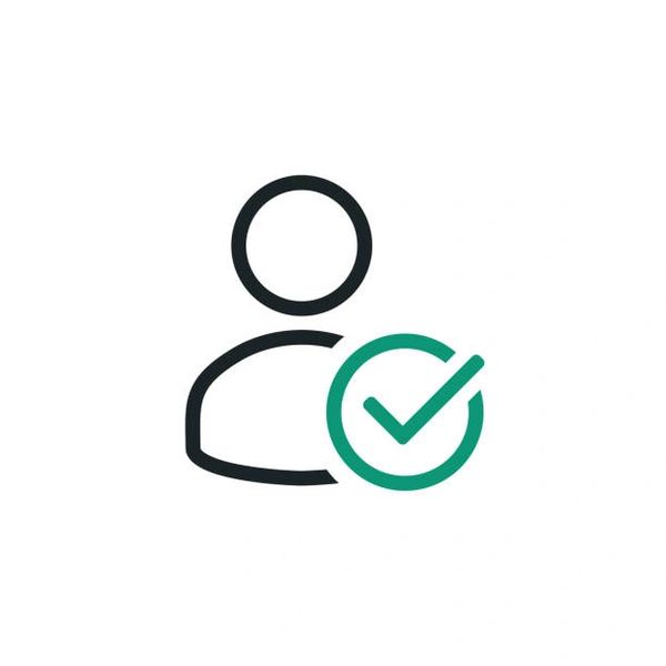 User approval or verified account icon.