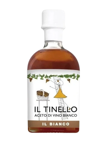 “Il Bianco” White Wine Vinegar. Tinello White Wine Vinegar is the product of Italian white grapes.