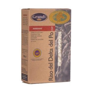 The IGP Arborio Rice is suitable for risotti, timballi and supplì.