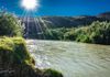 Sun on the Rio Grande west of Lajitas