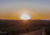 Sunset from inside Big Bend National Park