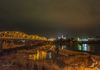 Llano River, Inks bridge and Llano at night