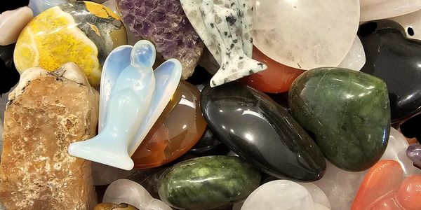 Crystals used  for decorating and decor in homes, houses, offices and living spaces to bring harmony