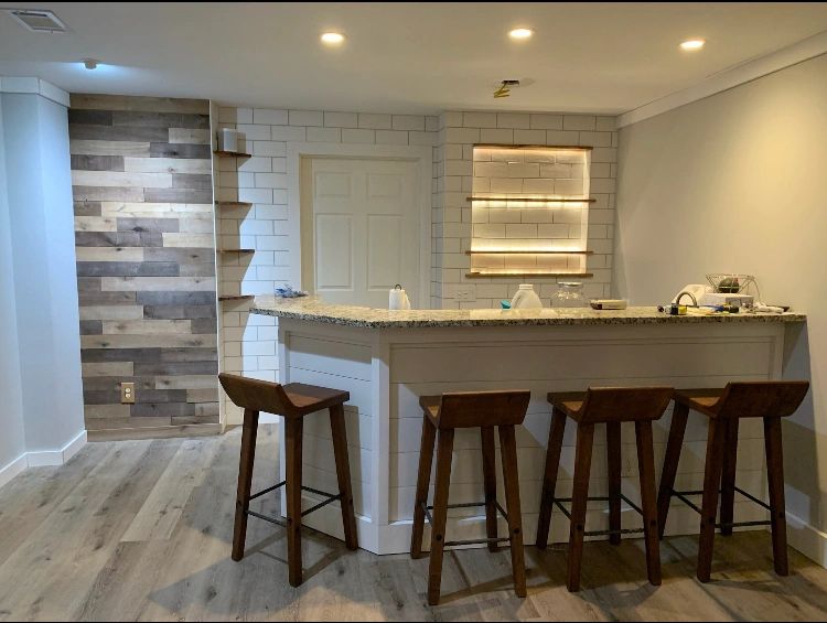 Custom Basement Bar Renovation