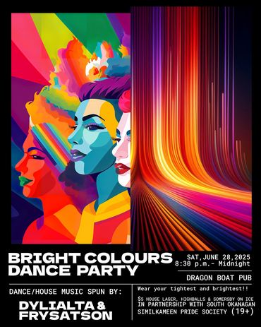 Dress up, dance and party with us this Canada day Long Weekend!