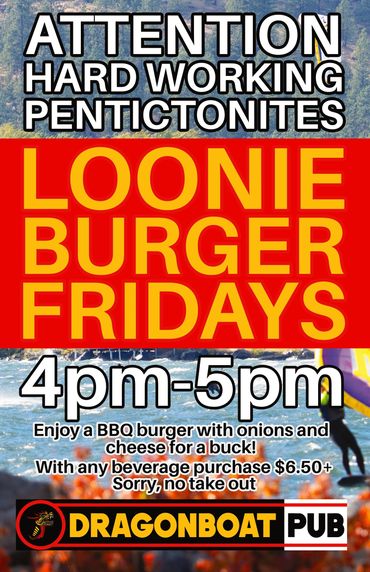One dollar burgers on Fridays from 2pm to 4pm