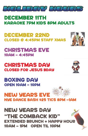 Holiday Hours 2025