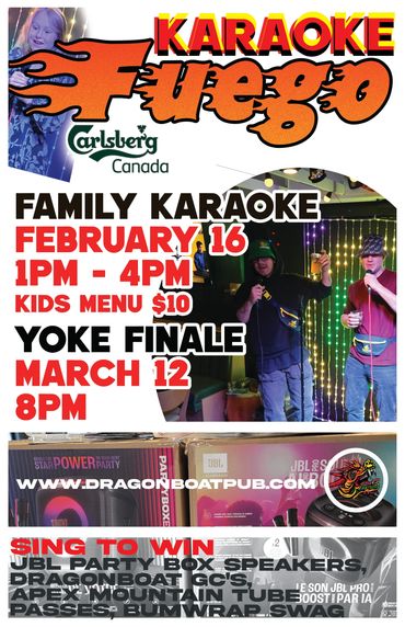 Bring the kids down for Pro D day February 16th and Karaoke your way to great prizes! 