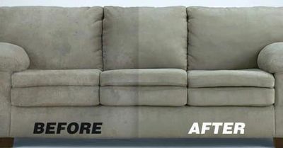 "before and after picture of sofa cleaning in Stamford"