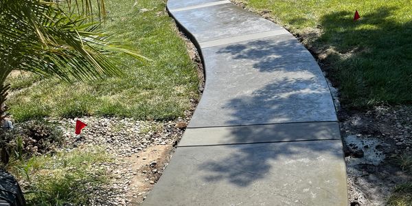 Stamped Gazebo pad and walkway