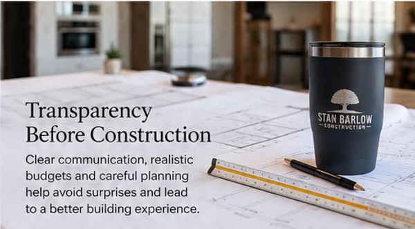 Preconstruction planning, budgeting and project documents for a custom home construction project in Utah.