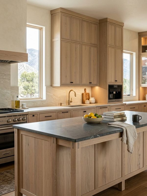Custom kitchen cabinetry and architectural millwork by Stan Barlow Construction in Utah.