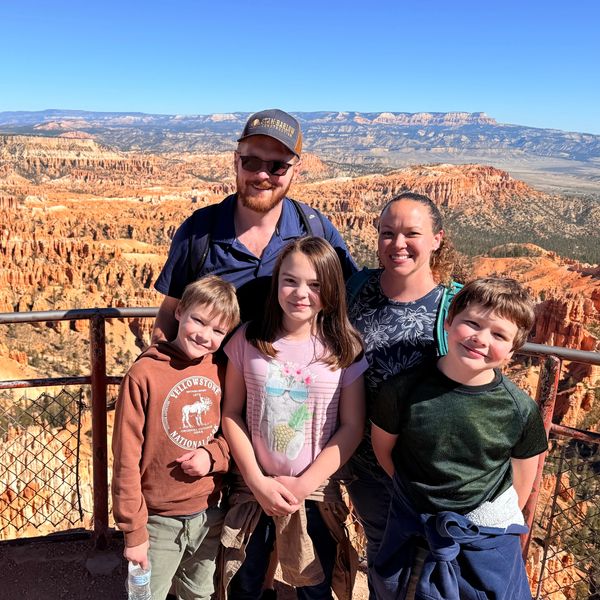 The Barlow family, representing the family-run tradition of Stan Barlow Construction in Utah.