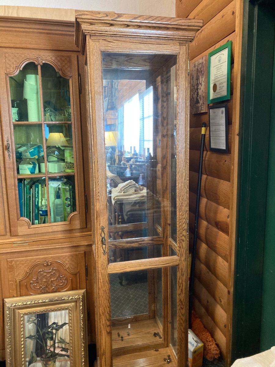 Unusual Finds Oak Display