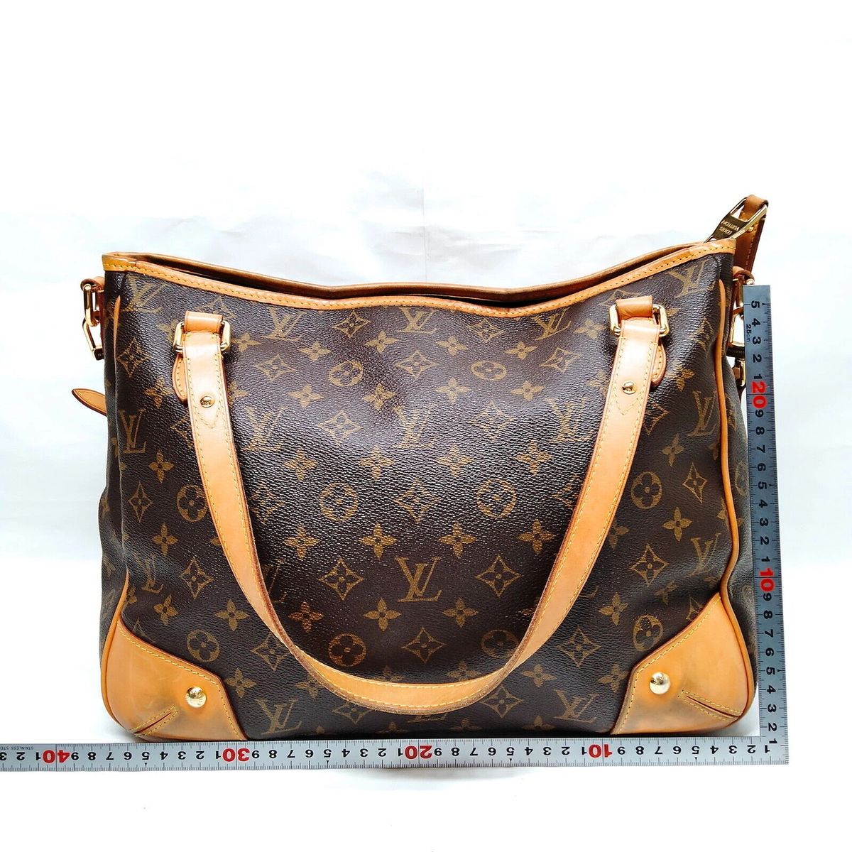 Pre-owned Authentic Louis Vuitton LV Hand Bag Estrela MM Brown
