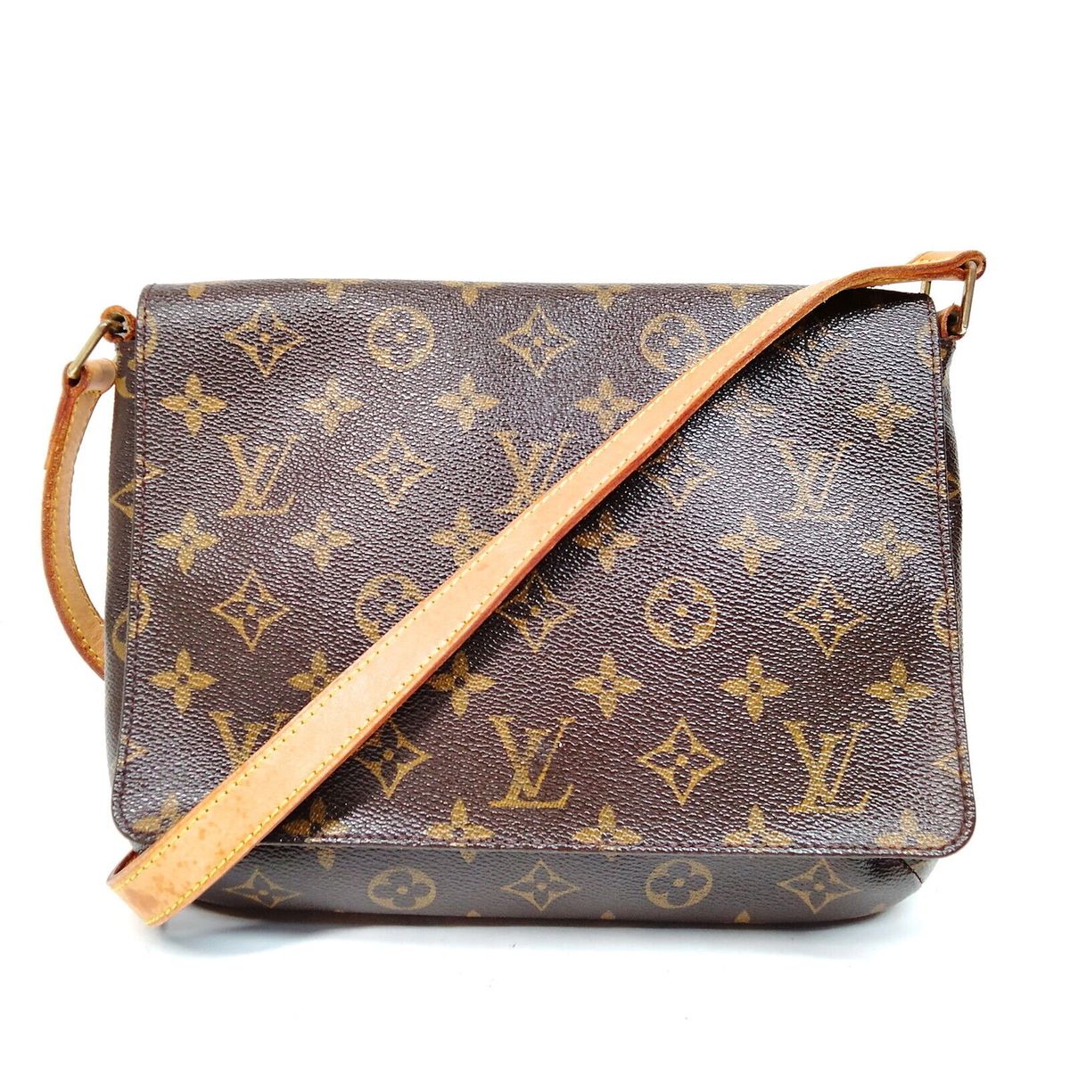 Musette Tango Long Strap, Used & Preloved Louis Vuitton Crossbody Bag, LXR USA, Brown