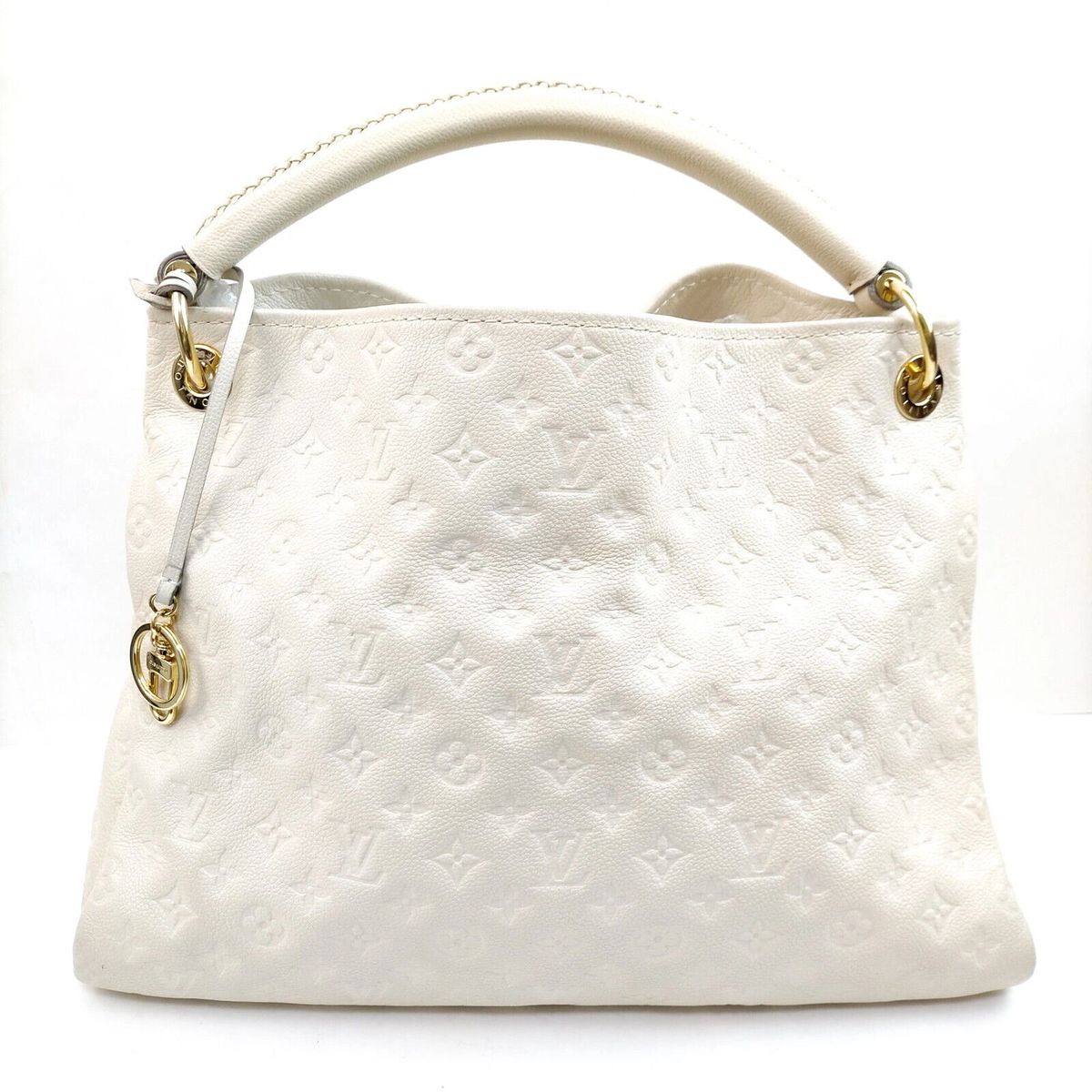Pre-owned Authentic Louis Vuitton LV Hand Bag Artsy MM White