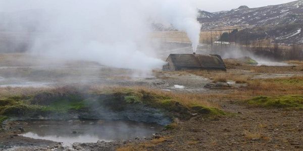 Geysers in Geysir, Iceland