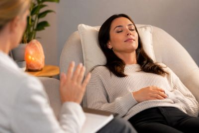 hypnotherapy session.