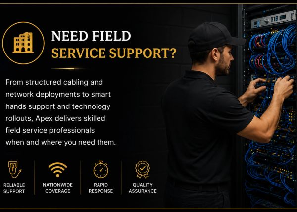 Technician providing skilled field service support for network deployments and technology rollouts.