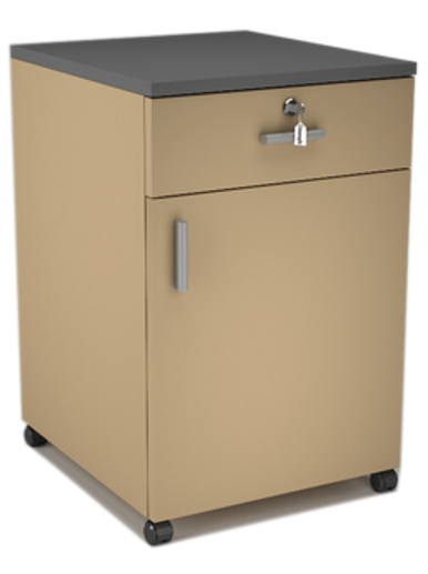 Office Storage, Office Furniture one drawer and one shutter pedestal