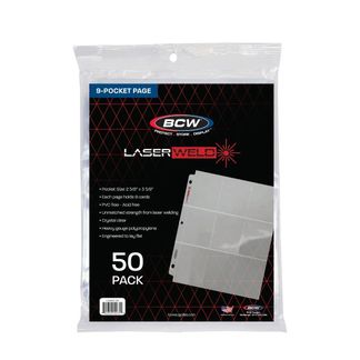 BCW LaserWeld® 9-Pocket Page (50 CT. Pack) - Top Load