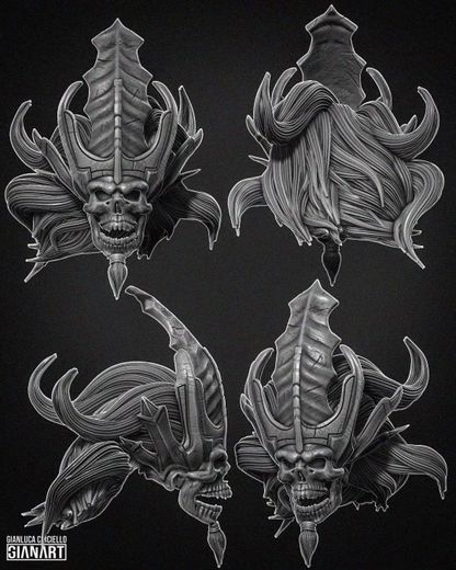 Undead King Head (Unpainted, Promotional Head)