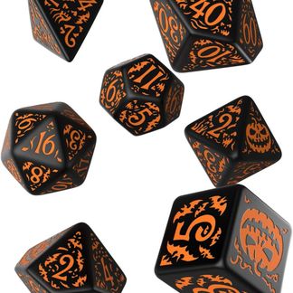 Halloween Pumpkin Dice Set Black/Orange
