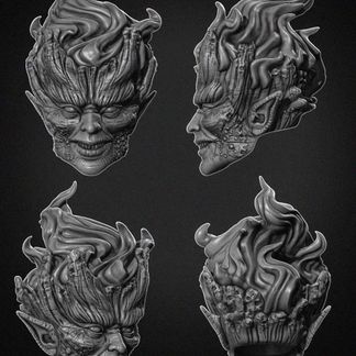 Fire Head (Unpainted, Promotional Head)