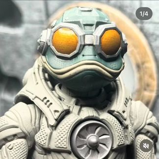 Frog Head (Unpainted, Promotional Head)