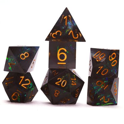 RPG Dice Set (7): Sharp Fairy - Night