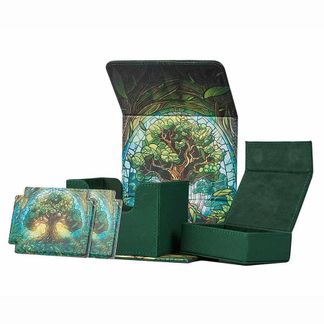 ARCANE FORTRESS: STAINED GLASS: RADIANT 100+ MYTHICAL FOREST DELUXE DECK VAULT