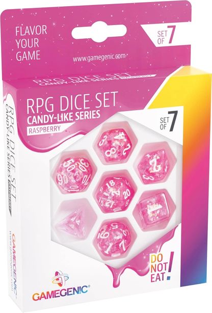 Candy-Like Series RPG Dice Set Raspberry