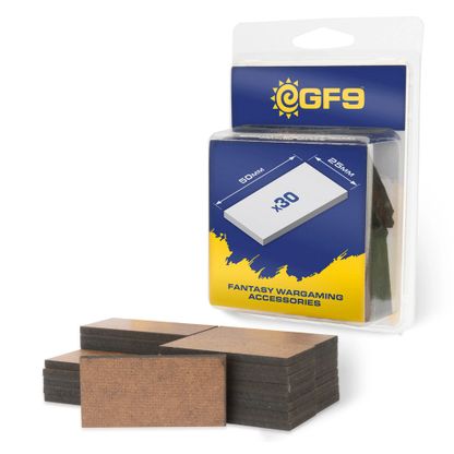 GF9 MDF Bases 25x50mm 30c