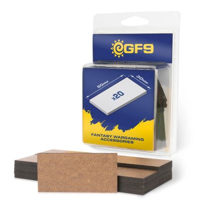 GF9 MDF Bases 30x60mm 20c
