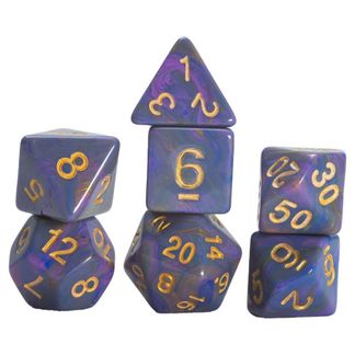 PG Dice Set (7): Unicorn - Purple