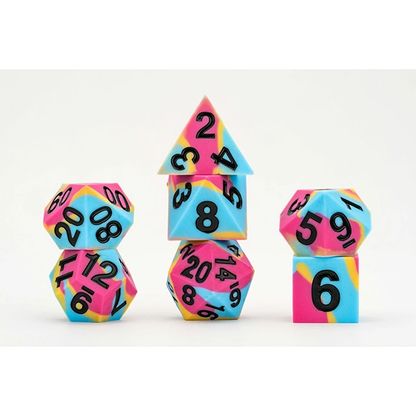 7-Die Set 16mm: Pride- Pansexual