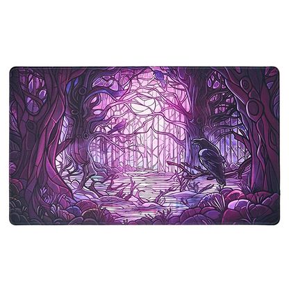 Playmat: Stained Glass- Decaying Swamp (24" x 14")