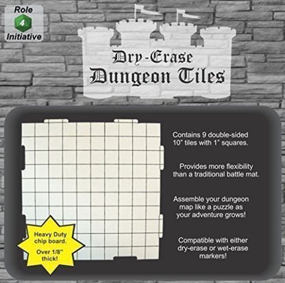 Dry Erase 10 inch Dungeon Tiles