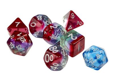 RPG Dice Set (7): Watermelon