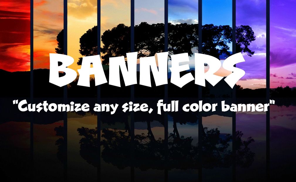 banners, custom banners, full color, signs, yard signs, freestyle apparel, design